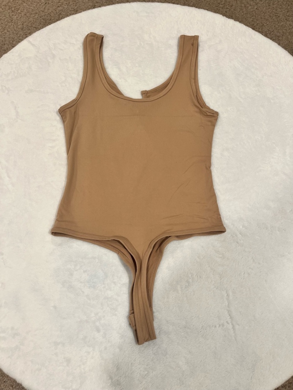 BRAND NEW Tan Zenana Bodysuit - Size Medium - Picture 2 of 8